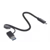 M.2 SSD-kotelo Unitek uDrive harmaa — M.2 (2230/2242/2260/2280), NVMe/SATA III, USB-C 10 Gbit/s, alumiini