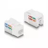 DeLOCK Keystone LSA -sarja RJ45 RJ11 Cat.6 musta klipsikiinnike