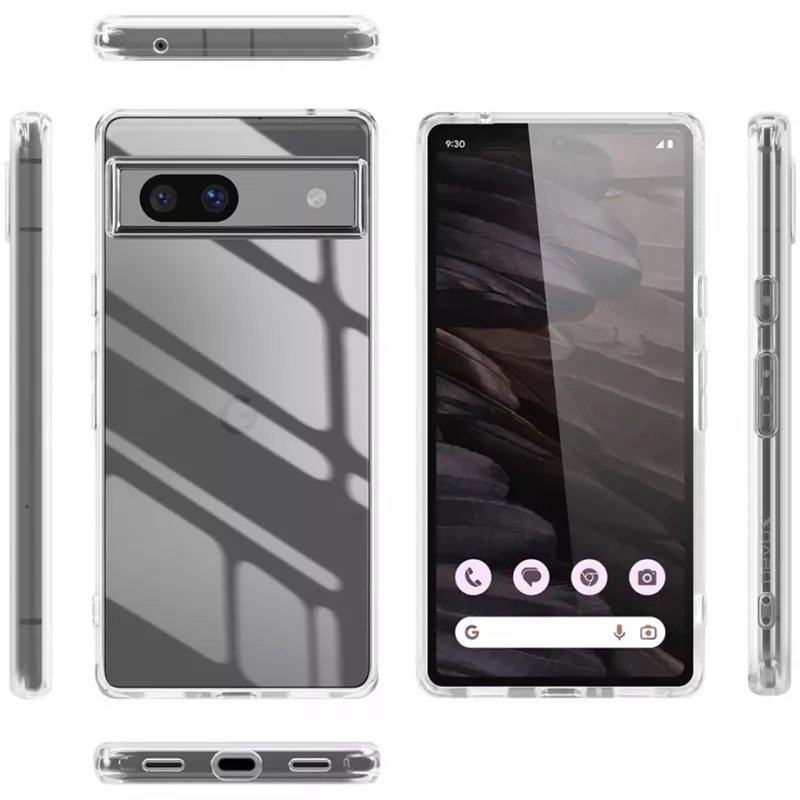 StyleShell SHOCKFLEX, puhelinkotelo läpinäkyvä, Google Pixel 8A