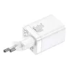 Baseus Super Si Pro -pikalaturi USB + USB-C 30W (valkoinen)