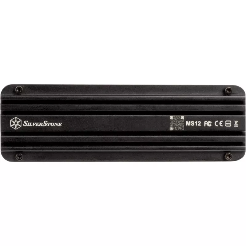 SSD-kotelo Silverstone MS12 musta M.2