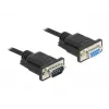 Sarjakaapeli DeLOCK 86598, musta, 5 m, RS-232 Sub-D9