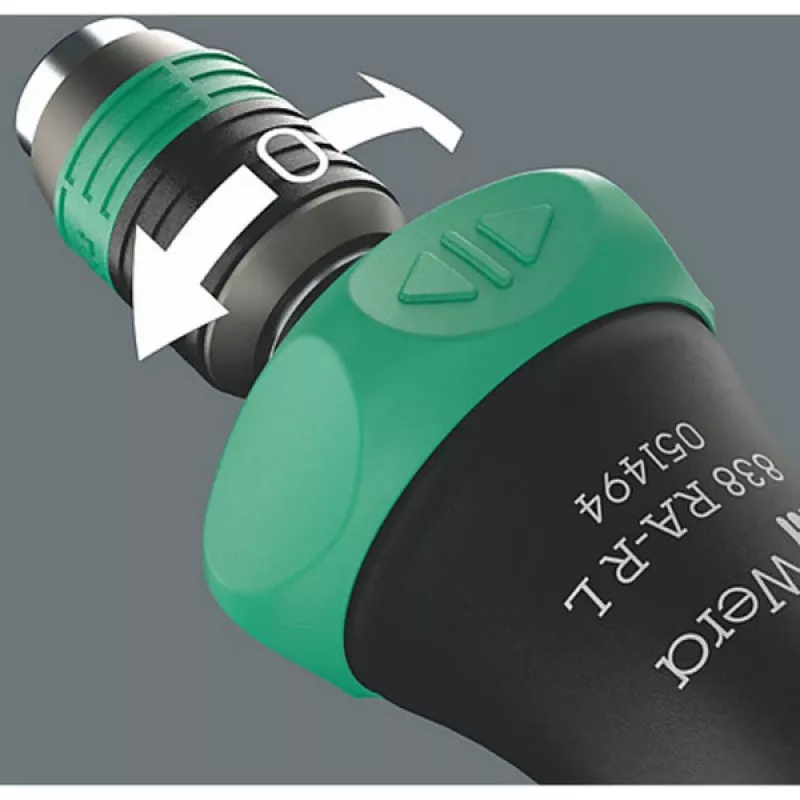 Wera 838 RA-R L bittikahva räikällä 1/4