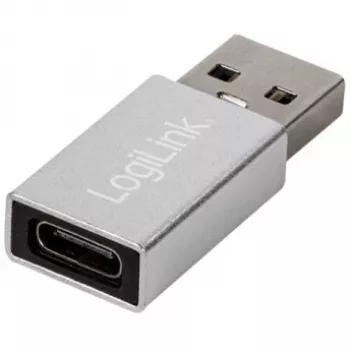 LogiLink AU0056 USB 3.2 Gen 1 -sovitin USB Type-C -liitäntä hopea