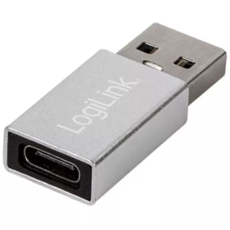 LogiLink AU0056 USB 3.2 Gen 1 -sovitin USB Type-C -liitäntä hopea