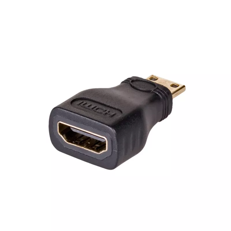 Akyga AK-AD-04 HDMI-sovitin, HDMI-liitin naaras Mini-HDMI-liitin uros, musta