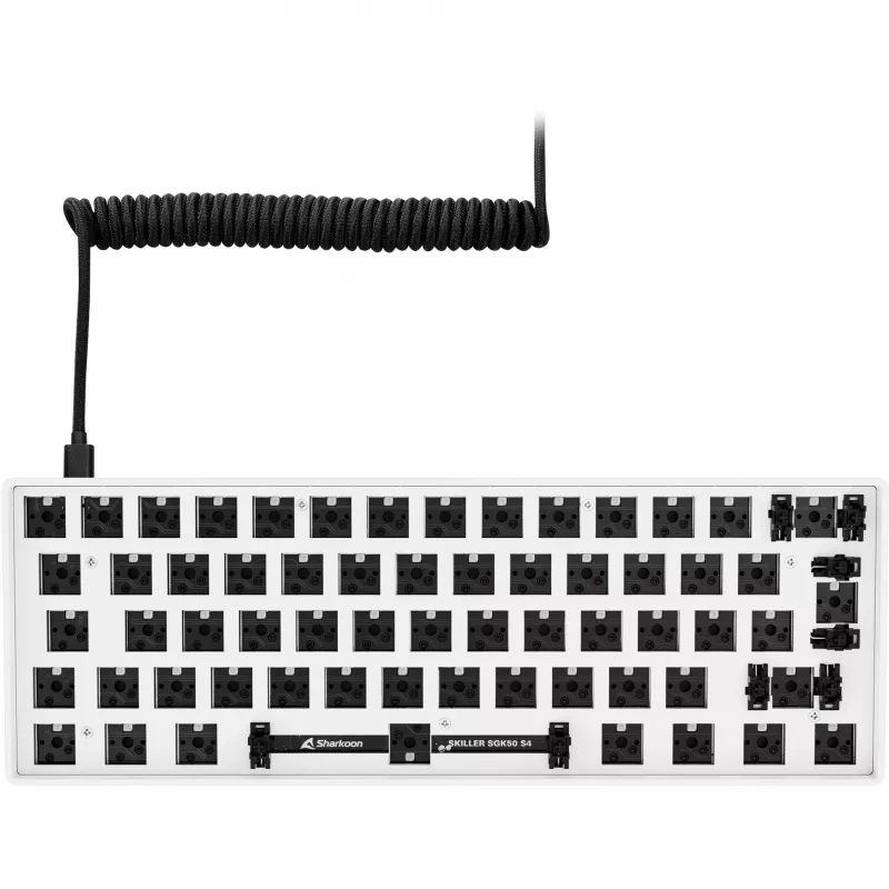 Sharkoon Skiller SGK50 S4 Barebone -näppäimistö pelikäyttöön USB valkoinen