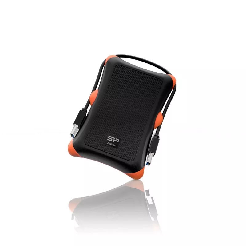 Ulkoinen HDD-kiintolevy Silicon Power Armor A30 (1TB; 2,5 inch; USB 3.2; 5400 kierr./min; oranssi-musta; SP010TBPHDA30S3K)