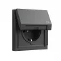 Gira Schuko-pistorasia TX_44 antrasiitti malli 445467
