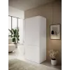 Kaappi cama meble PAFOS 2D 90x55,5x198,5 cm valkoinen matta, 2 hyllyä