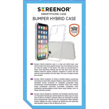 Screenor Bumper 25612 suojakuori Samsung Galaxy A35 5G -puhelimelle, läpinäkyvä