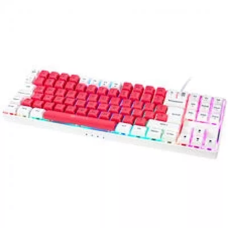 GAMIAC TKL90G -pelinäppäimistö, Kailh Blau - valkoinen/punainen