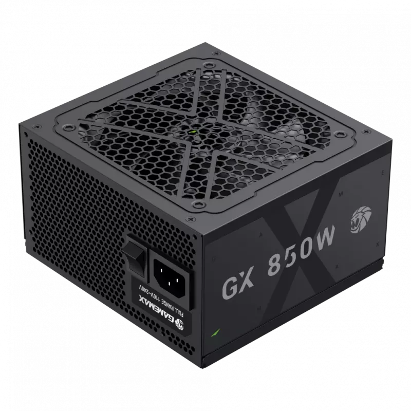 Gamemax virtalähde, 80 PLUS, Gold | GX 850GF | 850 W