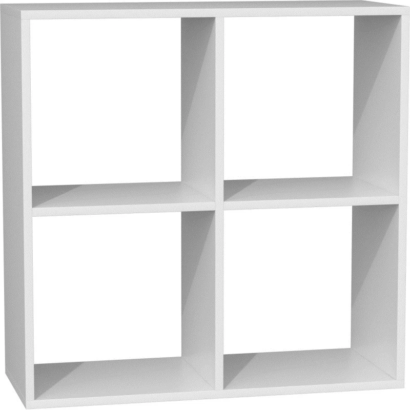 Topeshop MALAX 2X2 BIEL olohuoneen kirjahylly