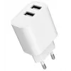 Laturi Gembird TA-UC-2A12-01 sisäkäyttöön AC 2.4A 2 USB valkoinen