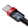Baseus Cafule PD2.0 100W pikalataus USB–Type-C-kaapeli (20V 5A) 2 m punainen+musta