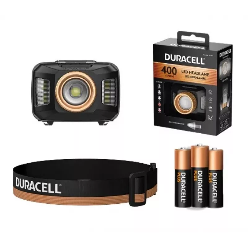 Duracell DH400 otsalamppu musta, oranssi