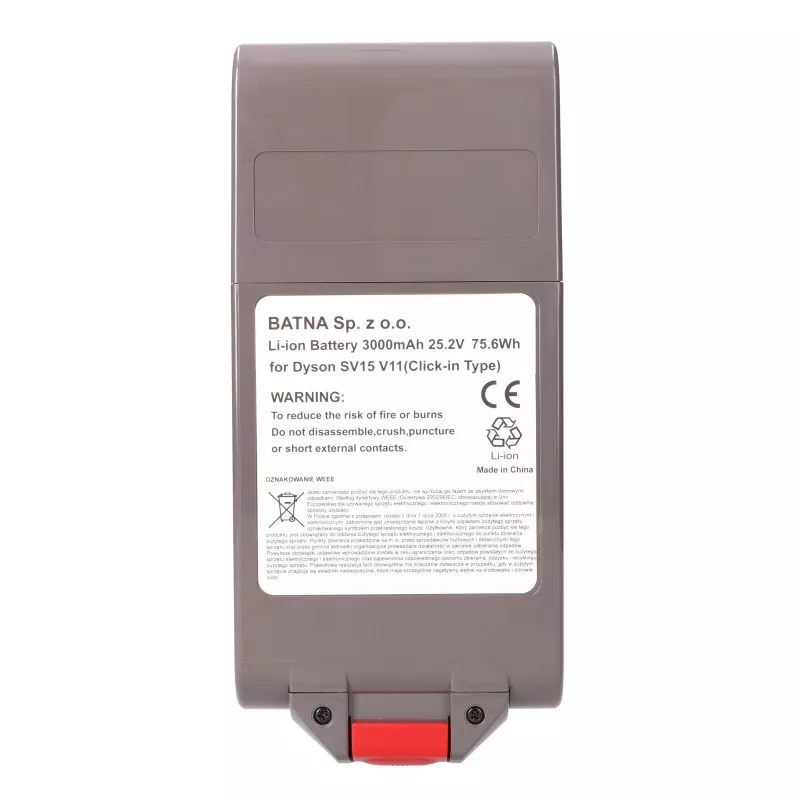 Vara-akku Dyson V11 25,2V 3000mAh Extralink