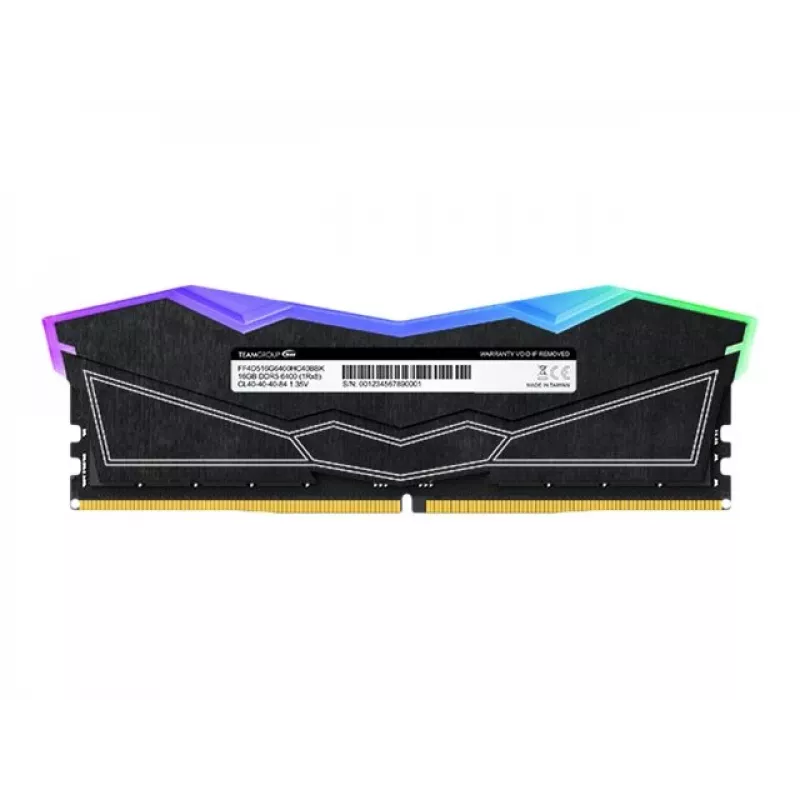 DIMM 32 GB DDR5-6400 (2x 16 GB) Dual-Kit, muisti musta, FF3D532G6400HC40BDC01, Delta RGB, INTEL XMP