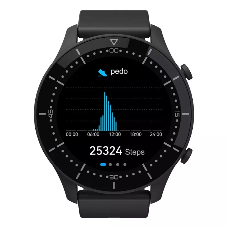 Älykello MEDIA-TECH MT870 — 1,3 tuuman (3,3 cm) IPS-kosketusnäyttö, 51 mm kotelo, Bluetooth, musta