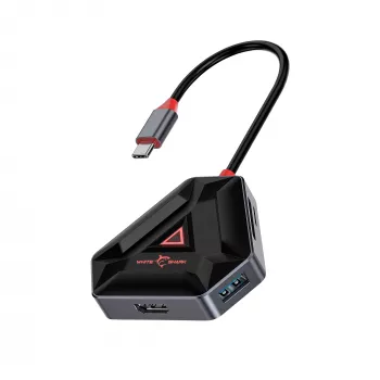 White Shark Hexagon 6-in-1 USB-C-hubi