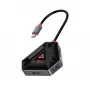 USB-C-keskitin SBOX HEXAGON 6-in-1 HDMI:llä ja Ethernetillä, Type-C valkoinen