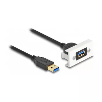 DeLOCK Easy 45 -moduuli SuperSpeed USB USB 3.2 Gen 1 USB Type-A liitin–pistoke 1m
