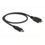 USB-kaapeli DeLOCK 0,5 m USB3.1 C - MicroUSB3.1 B