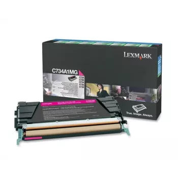 Lexmark - värikasetti - 1 x magenta - 6000 sivua - LRP / LCCP (0C734A1MG)