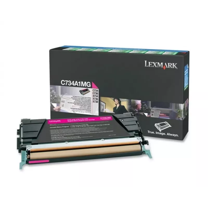 Lexmark - värikasetti - 1 x magenta - 6000 sivua - LRP / LCCP (0C734A1MG)