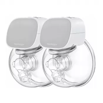 Rintapumppu Momcozy S9 Pro Double harmaa BP202-GR00BA-A — mukava, säädettävä kaksinkertainen sähköpumppu