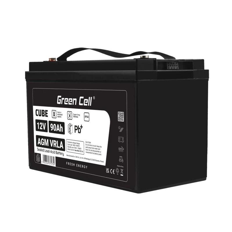AGM VRLA -akku 12V 90Ah IP54