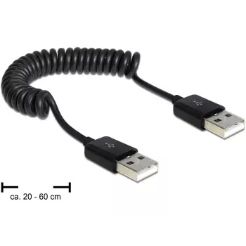 USB-kaapeli DeLOCK 83239 USB 2.0 0,6 m musta