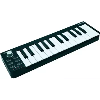 MIDI-ohjain Omnitronic Key-25 — 25-näppäiminen USB-käyttöinen MIDI-näppäimistö