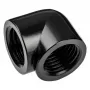 Alphacool Eiszapfen 17588 20 mm 90° L-liitinsovitin G1/4 sisäkierre – G1/4 sisäkierre, musta