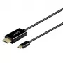 USB-C-kaapeli SAVIO CL-191 2 m — USB-C - USB-C, uros-uros, musta, muovipäällyste, kuparijohdin