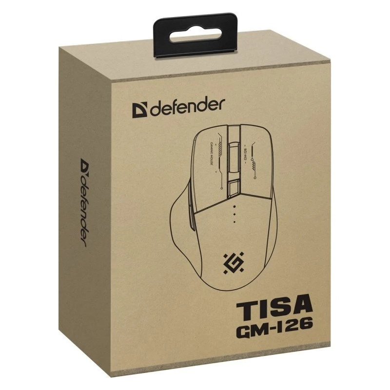 Hiiri DEFENDER GM-126 TISA RF+BT OPTINEN 1600dpi 6P valkoinen