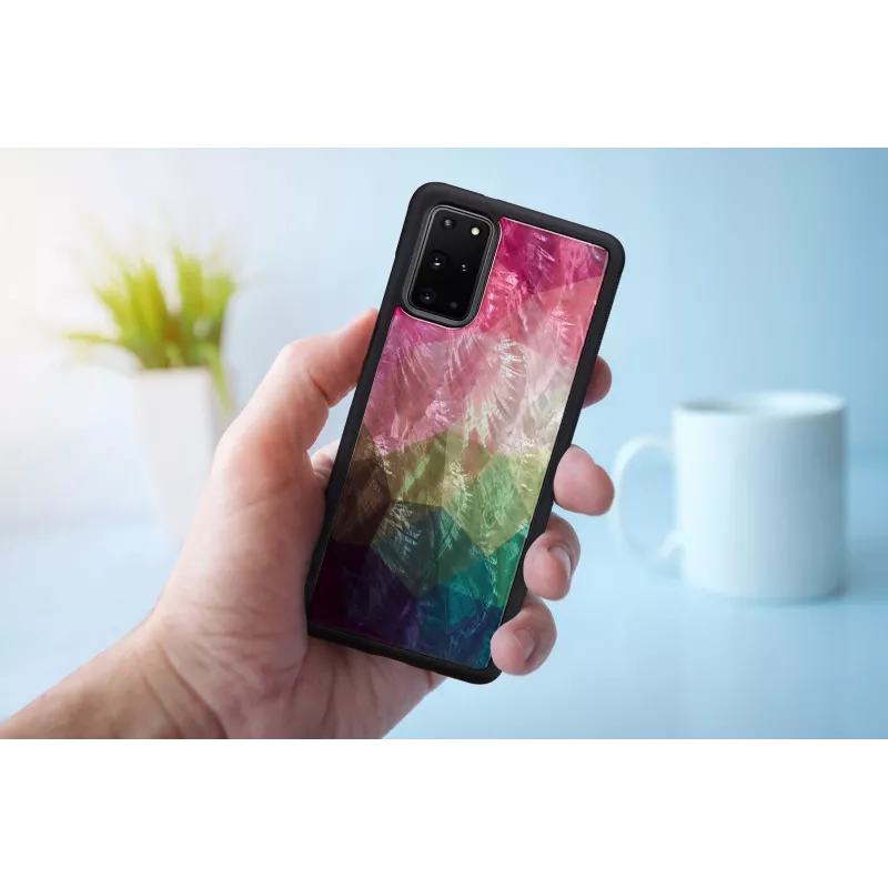 iKins puhelinkotelo Samsung Galaxy S20+ — vesikukkakuosi, musta