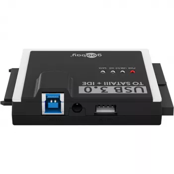 Ulkoinen HDD/SSD-sovitin WENTRONIC USB 3.0 — Goobay 72013 (IDE/SATA-tuki)