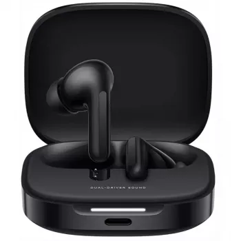 Kuulokkeet Xiaomi Buds 6 In-Ear langattomat binauraaliset nappikuulokkeet, Bluetooth 5.4, ANC, 42 h toisto, IP54, yön musta
