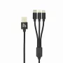 Sbox USB 2.0 8-pin/Type-C/Micro USB latauskaapeli vain 2,4A 1M BULK