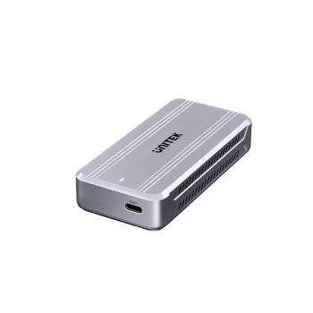 Unitek S1242AGY01-EU SSD-kotelo USB4 40 Gbit/s, M.2 NVMe, enintään 8 TB, alumiini/muovi, aktiivinen jäähdytys