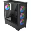 PC-kotelo Silentware Core 100 A-RGB musta — malli CORE100Schwarz, A-RGB-valaistus, Mid-Tower-kokoluokka