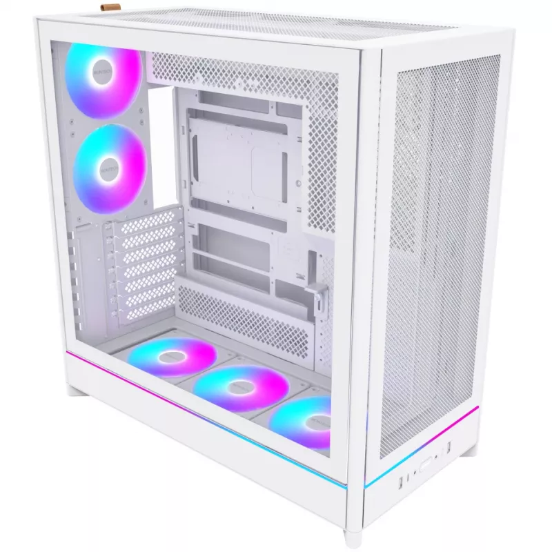 PC-kotelo Montech HS01 PRO Midi Tower valkoinen