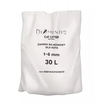 Kissanhiekka DIAMENTIQ Neutral paakkuuntuva silikonigranaatti 30 l — hajusteeton, 1–6 mm