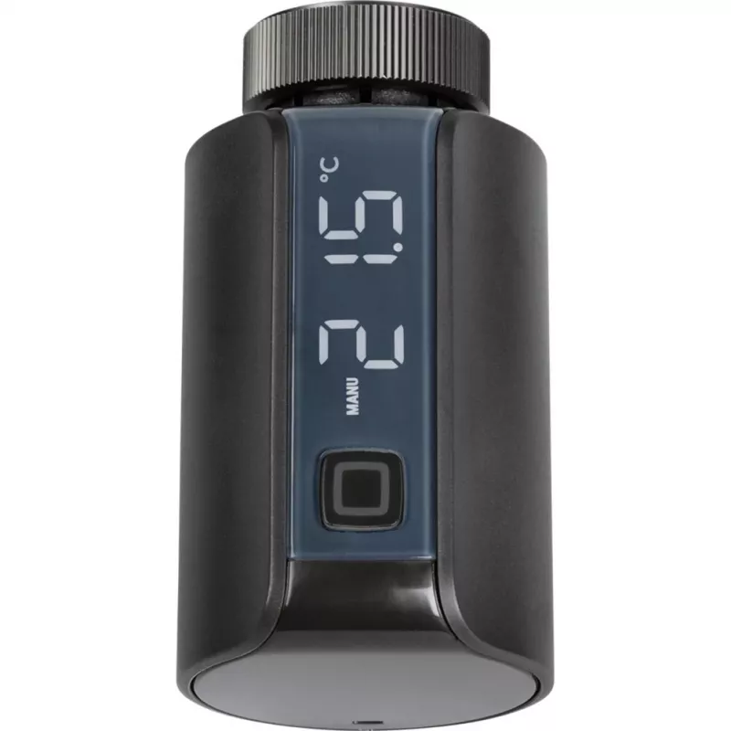eQ-3 AG HmIP-eTRV-E-A, musta, painikkeet, IP20, 0 - 50 °C, 868 - 868,6 MHz, 230 m