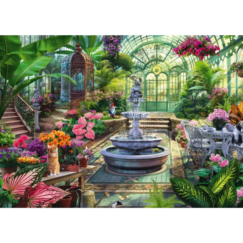 Jeff Haynie: Victorian Greenhouse, palapeli 1000 palaa