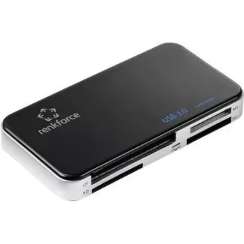 Renkforce RF-PCR-350 ulkoinen USB 3.0 kortinlukija, musta (RF-5173664)