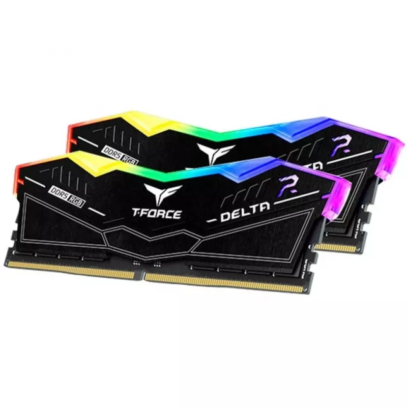 DIMM 64 GB DDR5-6000 (2x 32 GB) Dual-kit, muisti musta, FF3D564G6000HC38ADC01, Delta RGB, INTEL XMP