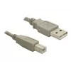 USB-kaapeli DeLOCK 82216 USB 2.0 3 m USB A USB B harmaa